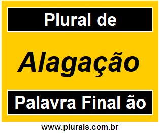 Plural de Alagação