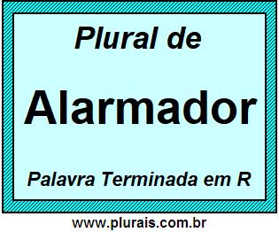 Plural de Alarmador