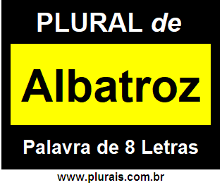 Plural de Albatroz