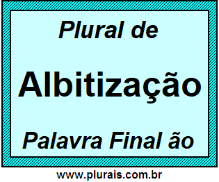 Plural de Albitização