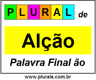 Plural de Alção