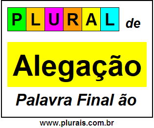 Plural de Alegação