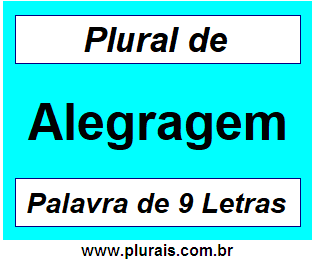 Plural de Alegragem