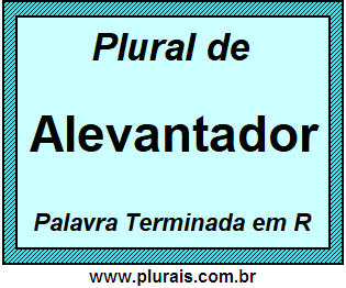 Plural de Alevantador