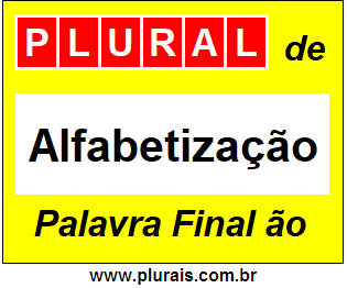 Plural de Alfabetização