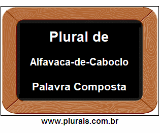 Plural de Alfavaca-de-Caboclo