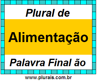 Plural de Alimentação