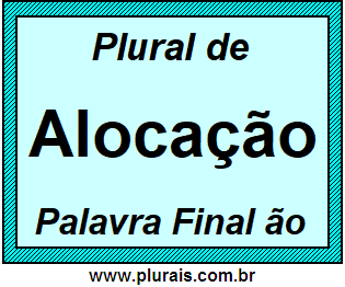 Plural de Alocação