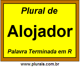 Plural de Alojador