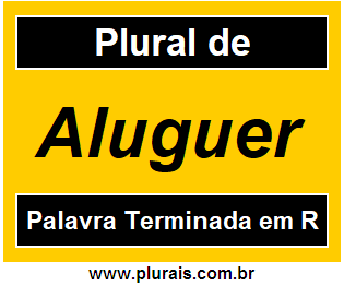 Plural de Aluguer