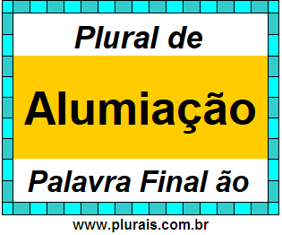 Plural de Alumiação