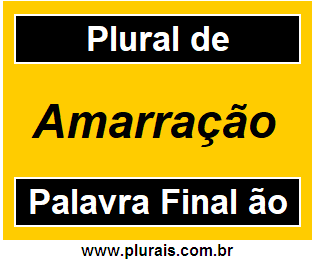 Plural de Amarração