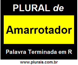 Plural de Amarrotador