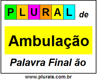 Plural de Ambulação