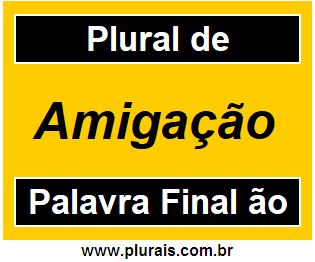 Plural de Amigação