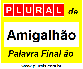 Plural de Amigalhão