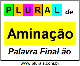 Plural de Aminação