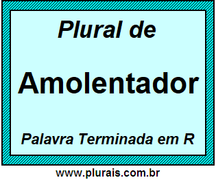 Plural de Amolentador