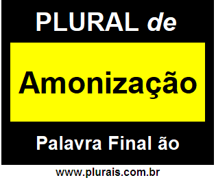 Plural de Amonização