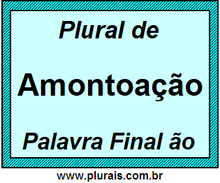 Plural de Amontoação