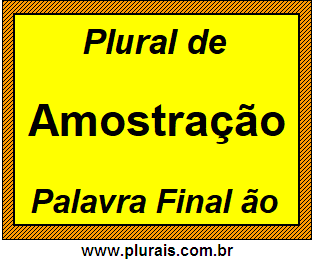 Plural de Amostração