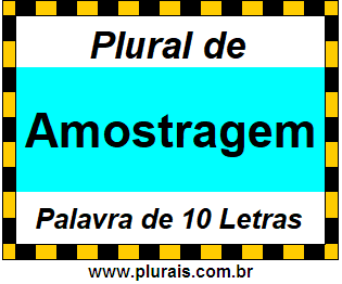 Plural de Amostragem