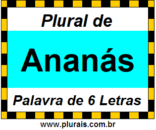 Plural de Ananás
