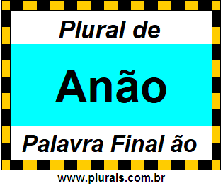 Plural de Anão