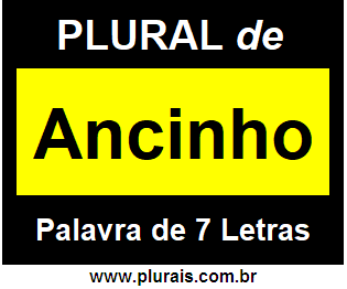 Plural de Ancinho