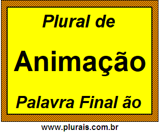 Plural de Animação