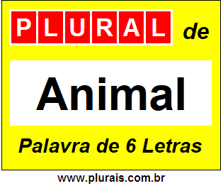 Plural de Animal