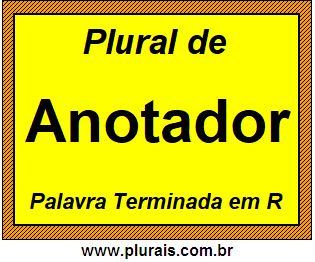 Plural de Anotador