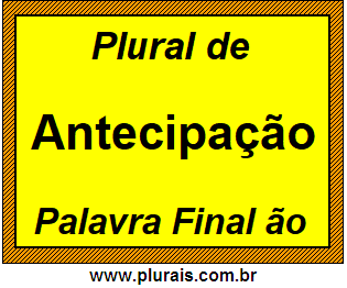 Plural de Antecipação