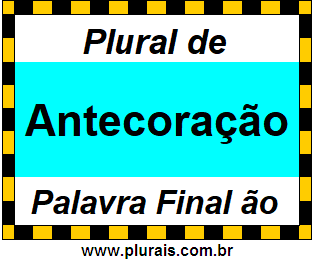 Plural de Antecoração