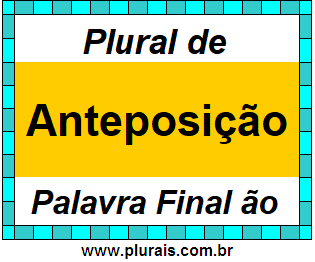 Plural de Anteposição