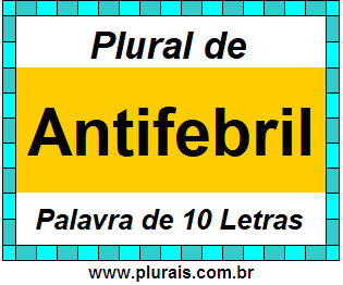 Plural de Antifebril