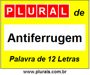 Plural de Antiferrugem