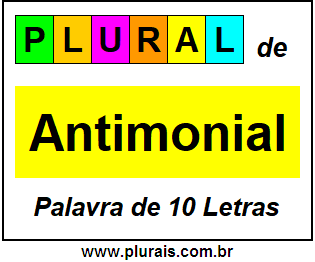 Plural de Antimonial