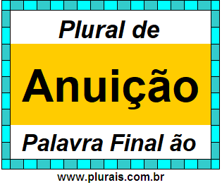 Plural de Anuição