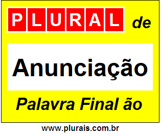 Plural de Anunciação