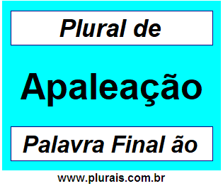 Plural de Apaleação