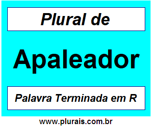 Plural de Apaleador