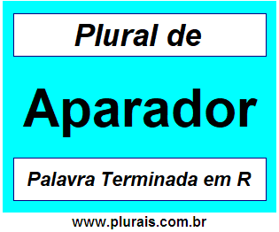 Plural de Aparador