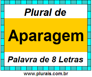 Plural de Aparagem