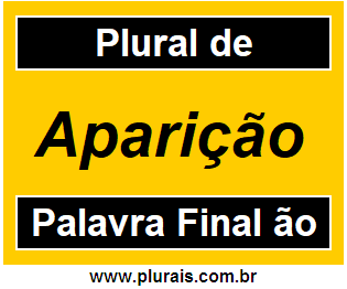 Plural de Aparição