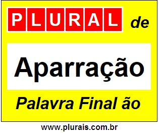 Plural de Aparração