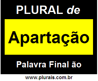 Plural de Apartação