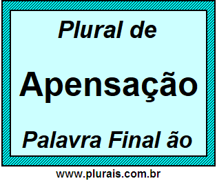 Plural de Apensação