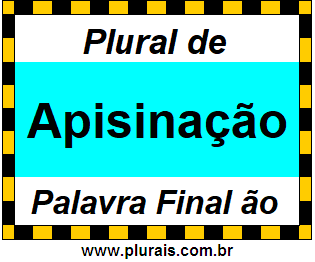 Plural de Apisinação