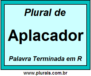 Plural de Aplacador